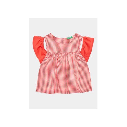 United Colors Of Benetton Koszula 57KTGQ011 Czerwony Regular Fit ze sklepu MODIVO w kategorii Bluzki dziewczęce - zdjęcie 168585198