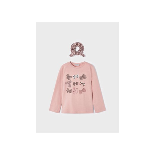 Mayoral Bluzka 4.006 Różowy Regular Fit ze sklepu MODIVO w kategorii Bluzki dziewczęce - zdjęcie 168585435