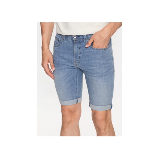 Pierre Cardin Szorty jeansowe 34520/000/8069 Niebieski Regular Fit ze sklepu MODIVO w kategorii Spodenki męskie - zdjęcie 168585568