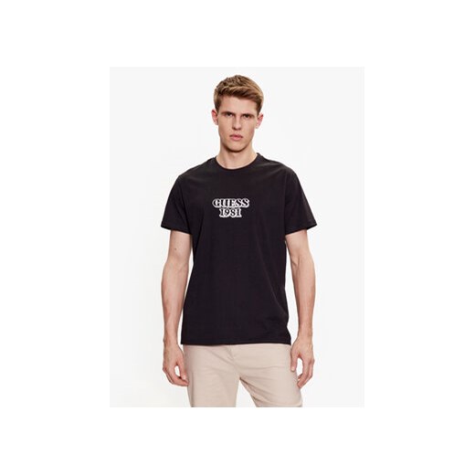 Guess T-Shirt Logo M3GI30 K8FQ4 Czarny Slim Fit ze sklepu MODIVO w kategorii T-shirty męskie - zdjęcie 168585578