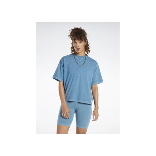 Reebok T-Shirt Classics Natural Dye Boxy T-Shirt HT7857 Niebieski ze sklepu MODIVO w kategorii Bluzki damskie - zdjęcie 168585805