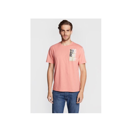 United Colors Of Benetton T-Shirt 3096U102U Różowy Regular Fit ze sklepu MODIVO w kategorii T-shirty męskie - zdjęcie 168586376