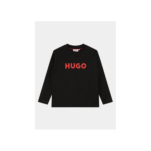 Hugo Bluzka G25131 D Czarny Regular Fit ze sklepu MODIVO w kategorii T-shirty chłopięce - zdjęcie 168586498