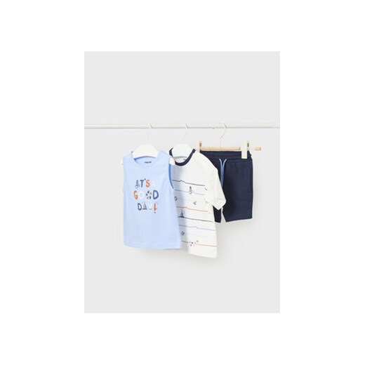 Mayoral Komplet t-shirt, top i spodenki 1648 Kolorowy Regular Fit ze sklepu MODIVO w kategorii Komplety niemowlęce - zdjęcie 168586768