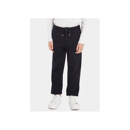 Tommy Hilfiger Spodnie materiałowe KB0KB08469 Granatowy Regular Fit ze sklepu MODIVO w kategorii Spodnie chłopięce - zdjęcie 168586975