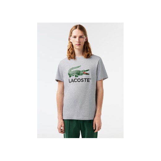 Lacoste T-Shirt TH1285 Szary Regular Fit ze sklepu MODIVO w kategorii T-shirty męskie - zdjęcie 168587049