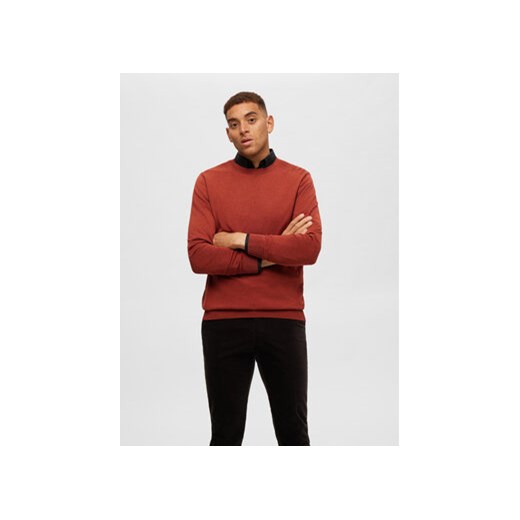Selected Homme Sweter 16074682 Pomarańczowy Regular Fit ze sklepu MODIVO w kategorii Swetry męskie - zdjęcie 168587115