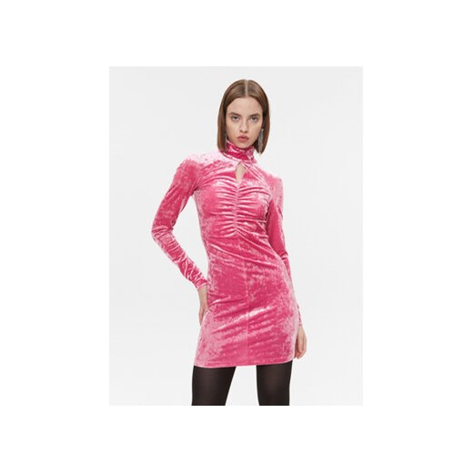 Patrizia Pepe Sukienka koktajlowa 2A2613/J050 M471 Różowy Slim Fit ze sklepu MODIVO w kategorii Sukienki - zdjęcie 168587176
