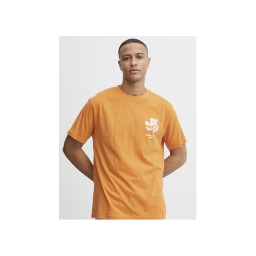Solid T-Shirt 21107756 Pomarańczowy Casual Fit ze sklepu MODIVO w kategorii T-shirty męskie - zdjęcie 168587246