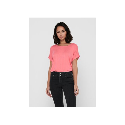 ONLY T-Shirt 15106662 Różowy Regular Fit ze sklepu MODIVO w kategorii Bluzki damskie - zdjęcie 168587265