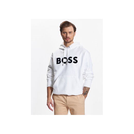 Boss Bluza 50485316 Biały Oversize ze sklepu MODIVO w kategorii Bluzy męskie - zdjęcie 168587306