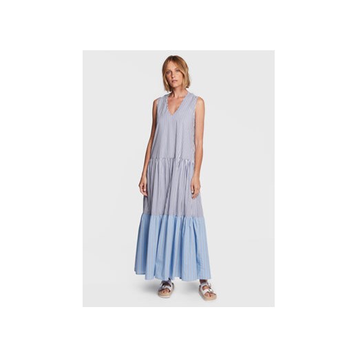 Silvian Heach Sukienka letnia GPP23359VE Niebieski Loose Fit ze sklepu MODIVO w kategorii Sukienki - zdjęcie 168587409