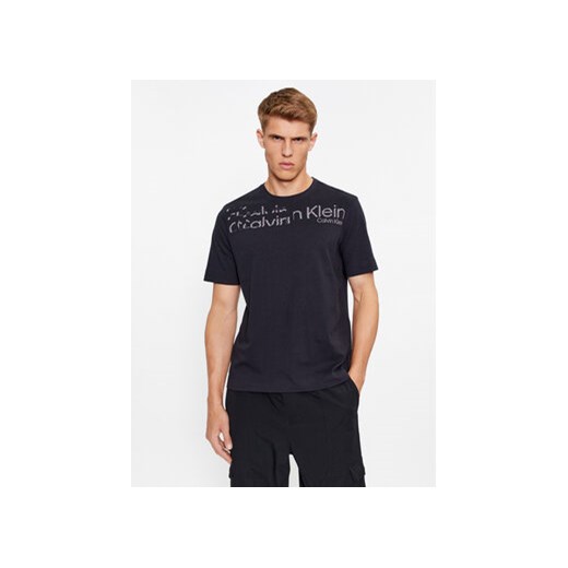 Calvin Klein Performance T-Shirt 00GMF3K141 Czarny Regular Fit ze sklepu MODIVO w kategorii T-shirty męskie - zdjęcie 168587577