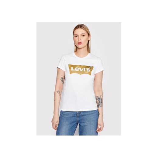 Levi's® T-Shirt Perfect 17369-0453 Biały Regular Fit ze sklepu MODIVO w kategorii Bluzki damskie - zdjęcie 168587656