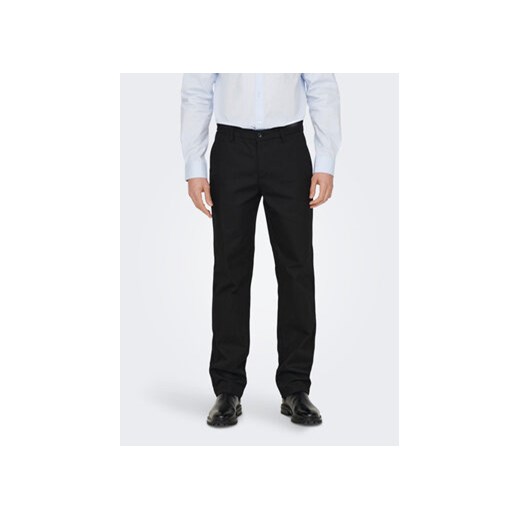 Only & Sons Spodnie materiałowe Edge-Ed 22024468 Czarny Relaxed Fit ze sklepu MODIVO w kategorii Spodnie męskie - zdjęcie 168587948
