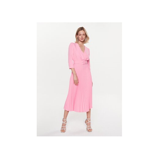 Nissa Sukienka codzienna RZ14011 Różowy Regular Fit ze sklepu MODIVO w kategorii Sukienki - zdjęcie 168588607