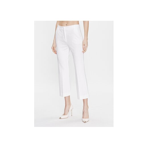 Marella Spodnie materiałowe Zodiaco 2337810234 Biały Regular Fit ze sklepu MODIVO w kategorii Spodnie damskie - zdjęcie 168588949
