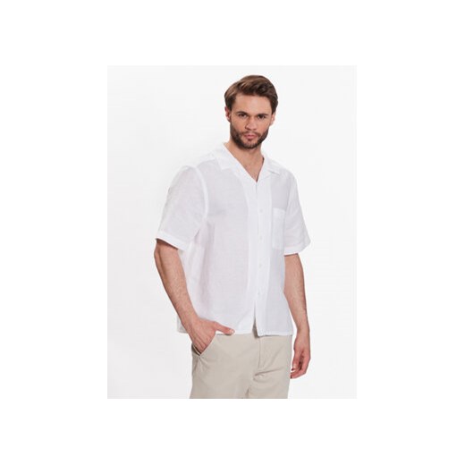 Calvin Klein Koszula K10K109521 Biały Regular Fit ze sklepu MODIVO w kategorii Koszule męskie - zdjęcie 168589159