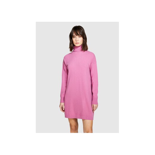 Sisley Sukienka dzianinowa 1044MV00L Różowy Slim Fit ze sklepu MODIVO w kategorii Sukienki - zdjęcie 168589468