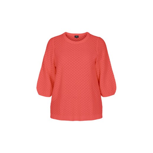 Zizzi Sweter M61151C Czerwony Regular Fit ze sklepu MODIVO w kategorii Swetry damskie - zdjęcie 168589857