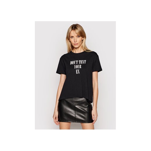Silvian Heach T-Shirt Gomlu PGP21654TS Czarny Regular Fit ze sklepu MODIVO w kategorii Bluzki damskie - zdjęcie 168589909