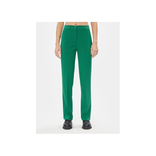 United Colors Of Benetton Spodnie materiałowe 49HHDF04E Zielony Regular Fit ze sklepu MODIVO w kategorii Spodnie damskie - zdjęcie 168589968