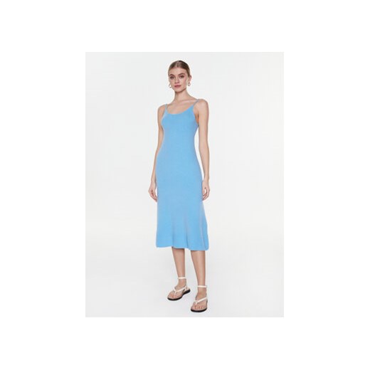 American Vintage Sukienka codzienna Damsville DAM14AE23 Niebieski Regular Fit ze sklepu MODIVO w kategorii Sukienki - zdjęcie 168589979