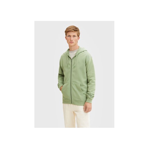 Tom Tailor Denim Bluza 1032768 Zielony Regular Fit ze sklepu MODIVO w kategorii Bluzy męskie - zdjęcie 168590425