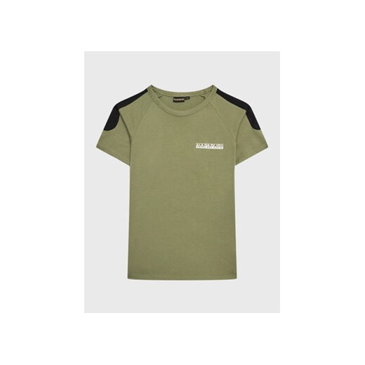 Napapijri T-Shirt S-Pinta NP0A4H2Y M Zielony Regular Fit ze sklepu MODIVO w kategorii T-shirty chłopięce - zdjęcie 168590525