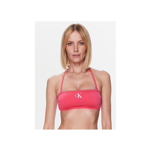 Calvin Klein Swimwear Góra od bikini KW0KW01972 Różowy ze sklepu MODIVO w kategorii Stroje kąpielowe - zdjęcie 168590796
