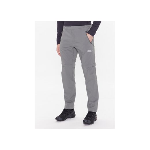 Jack Wolfskin Spodnie outdoor Glastal 1508211 Szary Regular Fit ze sklepu MODIVO w kategorii Spodnie męskie - zdjęcie 168590936