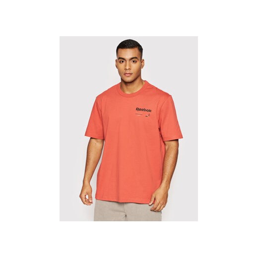 Reebok T-Shirt Classics H54409 Pomarańczowy Oversize ze sklepu MODIVO w kategorii T-shirty męskie - zdjęcie 168591088