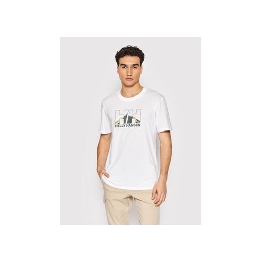 Helly Hansen T-Shirt Nord Graphic 62978 Biały Regular Fit ze sklepu MODIVO w kategorii T-shirty męskie - zdjęcie 168591496