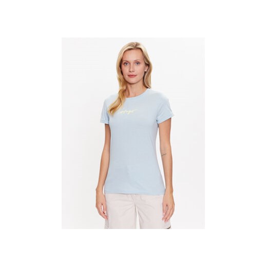 Hugo T-Shirt 50486327 Niebieski Slim Fit ze sklepu MODIVO w kategorii Bluzki damskie - zdjęcie 168591685