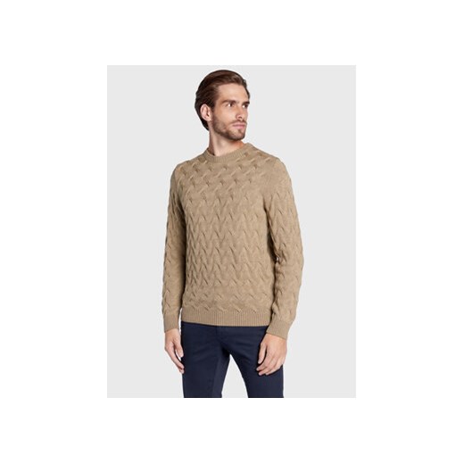 Stenströms Sweter 420151 1885 Beżowy Regular Fit Stenströms L MODIVO