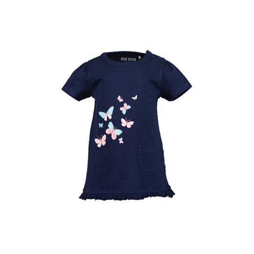 Blue Seven T-Shirt 901127 X Granatowy Regular Fit ze sklepu MODIVO w kategorii Koszulki niemowlęce - zdjęcie 168592169