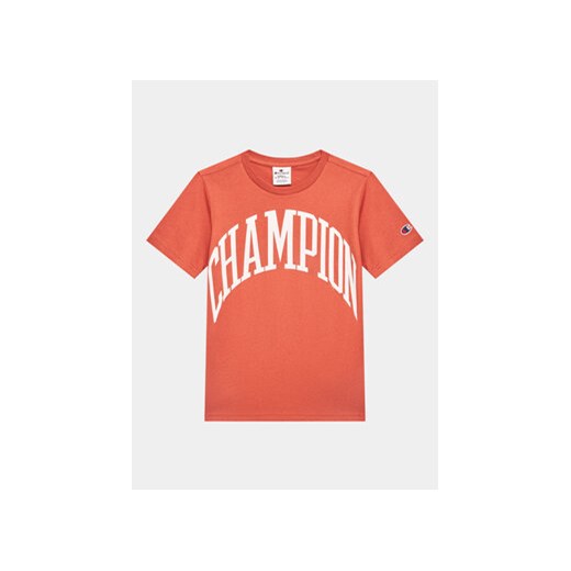 Champion T-Shirt 306362 Brązowy Regular Fit ze sklepu MODIVO w kategorii T-shirty chłopięce - zdjęcie 168592497