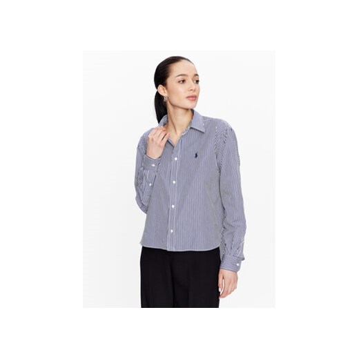 Polo Ralph Lauren Koszula 211891419001 Granatowy Regular Fit ze sklepu MODIVO w kategorii Koszule damskie - zdjęcie 168592589
