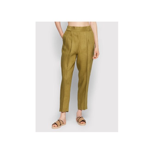 Sisley Spodnie materiałowe 4AGHLF00S Zielony Regular Fit Sisley 42 MODIVO