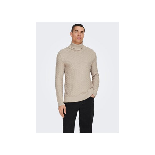Only & Sons Golf Kay 22023177 Beżowy Relaxed Fit Only & Sons XL MODIVO okazyjna cena