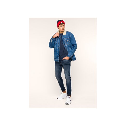 Tommy Jeans Longsleeve Badge DM0DM06958 Granatowy Regular Fit Tommy Jeans M MODIVO