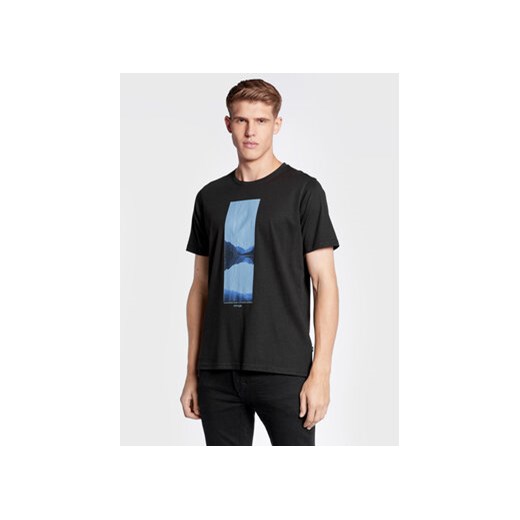 Solid T-Shirt 21107224 Czarny Regular Fit ze sklepu MODIVO w kategorii T-shirty męskie - zdjęcie 168592738