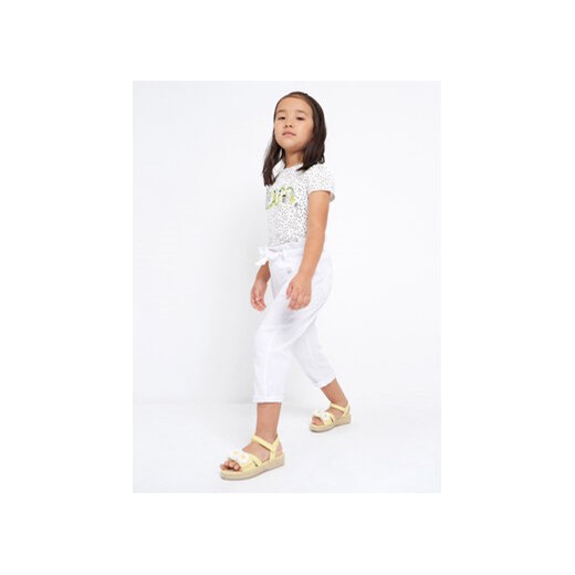 Mayoral Spodnie materiałowe 3502 Biały ze sklepu MODIVO w kategorii Spodnie dziewczęce - zdjęcie 168592948
