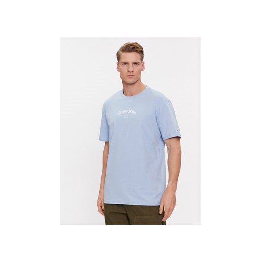 Tommy Jeans T-Shirt Grunge Arch Center DM0DM17720 Niebieski Classic Fit ze sklepu MODIVO w kategorii T-shirty męskie - zdjęcie 168592975
