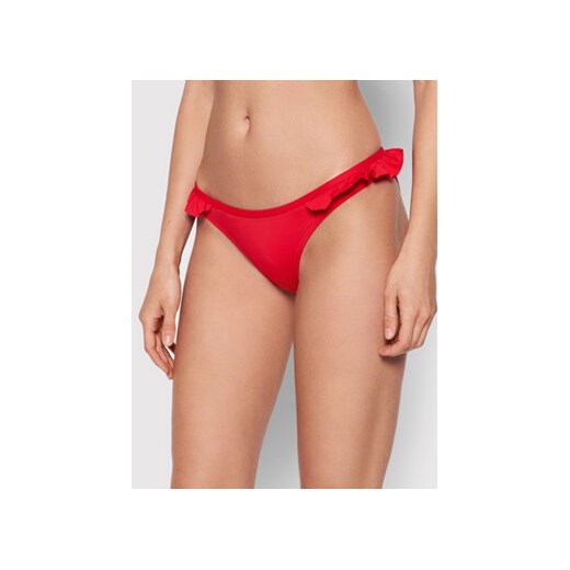 Pieces Dół od bikini Vada 17121195 Czerwony ze sklepu MODIVO w kategorii Stroje kąpielowe - zdjęcie 168593009