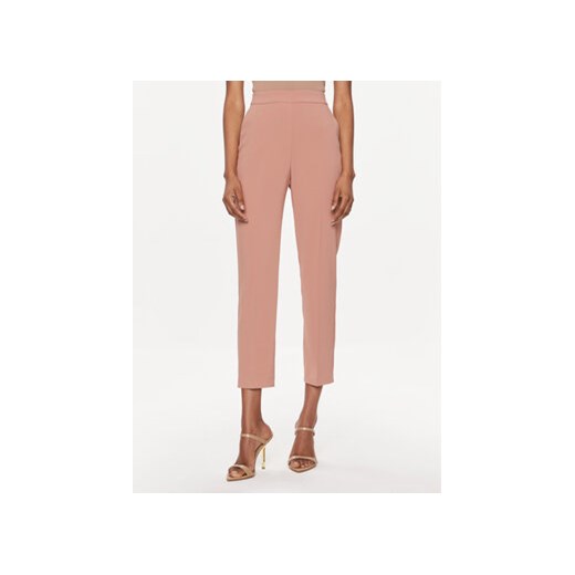 Pinko Spodnie materiałowe 102861 7624 Brązowy Regular Fit ze sklepu MODIVO w kategorii Spodnie damskie - zdjęcie 168593897