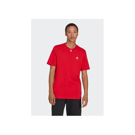 adidas T-Shirt Trefoil Essentials T-Shirt IA4869 Czerwony Regular Fit ze sklepu MODIVO w kategorii T-shirty męskie - zdjęcie 168593948