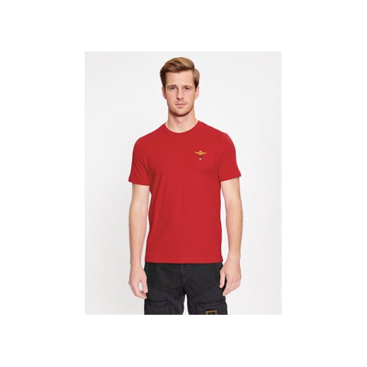 Aeronautica Militare T-Shirt 232TS1580J372 Czerwony Regular Fit ze sklepu MODIVO w kategorii T-shirty męskie - zdjęcie 168594057