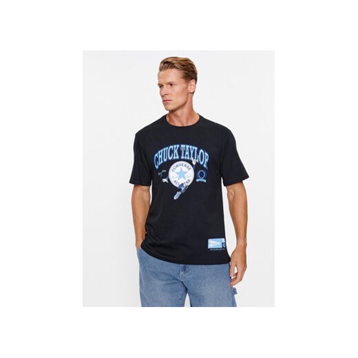 Converse T-Shirt Chuck Retro Ct Collegiate Ss Tee 10025293-A01 Czarny Regular Fit ze sklepu MODIVO w kategorii T-shirty męskie - zdjęcie 168594628