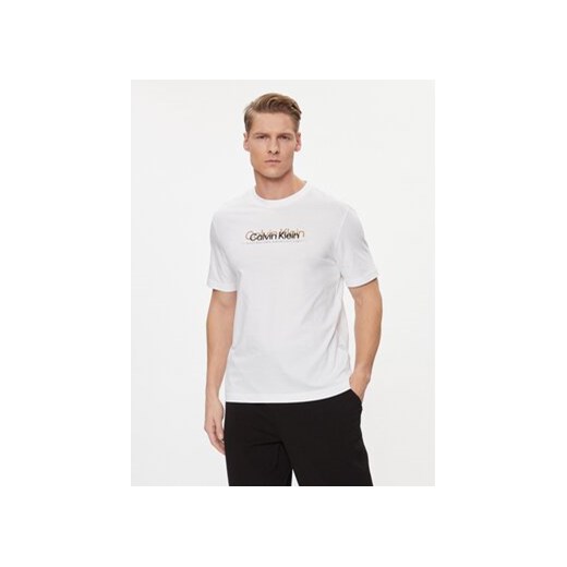 Calvin Klein T-Shirt K10K111838 Biały Regular Fit Calvin Klein L okazyjna cena MODIVO